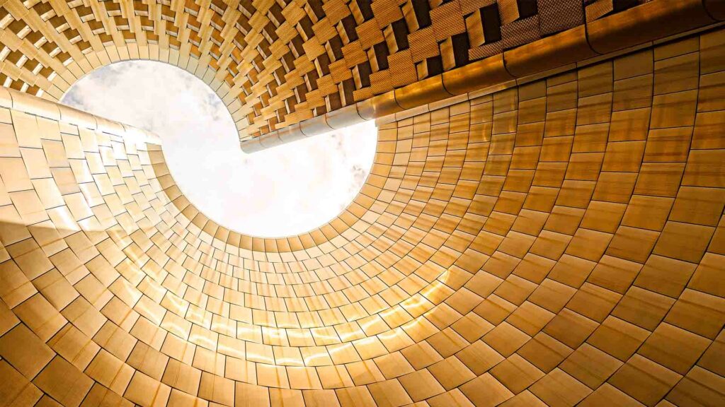 photo d'architecture du musée d'Auvergne sur les volcans